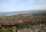 Blick auf Holyhead vom Gipfel